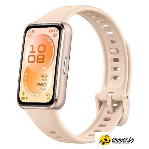 Фитнес-браслет Huawei Band 11 (бежевый алюминиевый корпус, с бежевым силиконовым ремеш