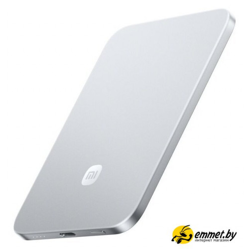 Внешний аккумулятор Xiaomi UltraThin Magnetic Power Bank 5000 15W MDY-20-EB (серебристый)