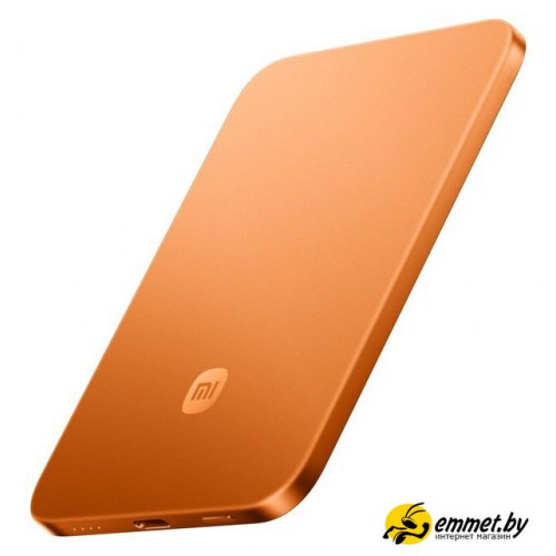 Внешний аккумулятор Xiaomi UltraThin Magnetic Power Bank 5000 15W MDY-20-EB (оранжевый)