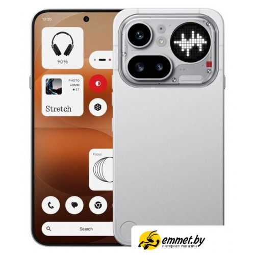 Телефон Nothing Phone (4a) Pro 12GB/256GB (серебристый)
