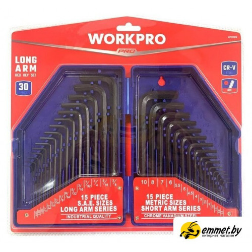Набор ключей Workpro WP222018 (30 предметов)