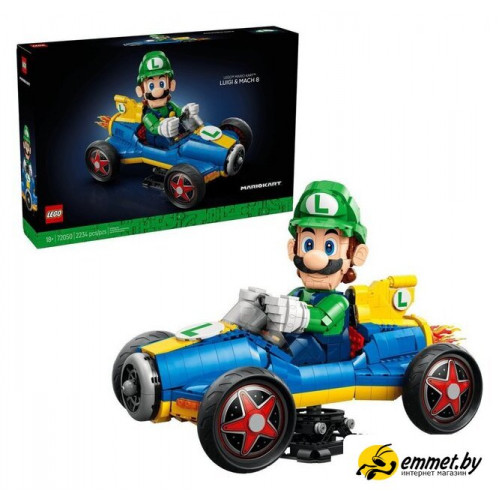Конструктор LEGO Super Mario 72050 Mario Kart Luigi & Mach 8