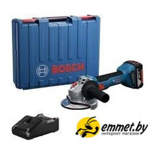 Угловая шлифмашина Bosch GWS 18V-8 Professional 06019N9021 (с 1-им АКБ, кейс)