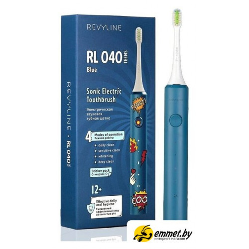 Электрическая зубная щетка Revyline RL 040 Teens (голубой)