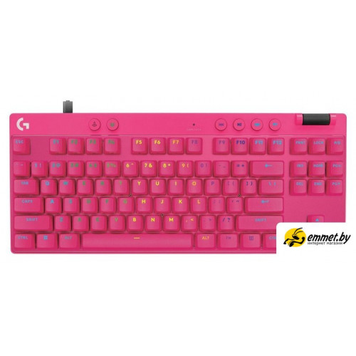 Клавиатура Logitech G Pro X TKL Rapid 920-013255 (розовый, нет кириллицы)