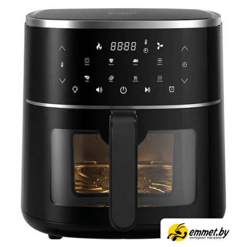 Аэрогриль (аэрофритюрница) Beheart Smart Air Fryer 6L AF-E6003-AS (с евровилкой, черный)