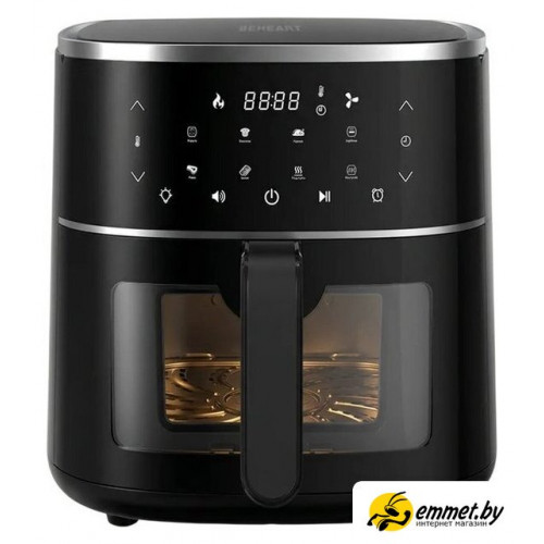 Аэрогриль (аэрофритюрница) Beheart Smart Air Fryer 8L AF-E8003-AS (с евровилкой, черный)