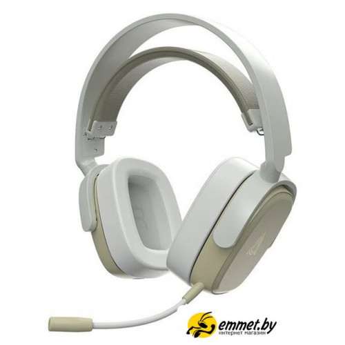 Наушники Ajazz AHM09 Max (белый/серый)