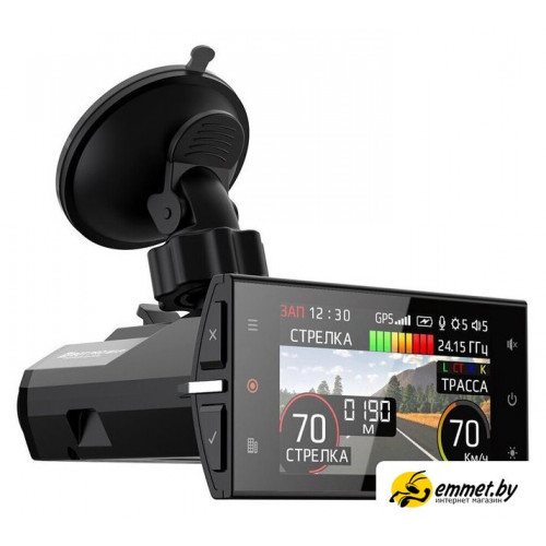 Видеорегистратор-радар детектор-GPS информатор (3в1) SilverStone F1 Hybrid S-BOT PRO Wi-Fi Doppler Edition