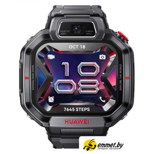 Детские умные часы Huawei Watch Kids X1 Pro (черный, с черным ремешком, международная версия)