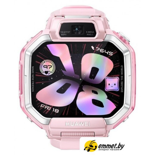 Детские умные часы Huawei Watch Kids X1 (розовый, с розовым ремешком, международная версия)