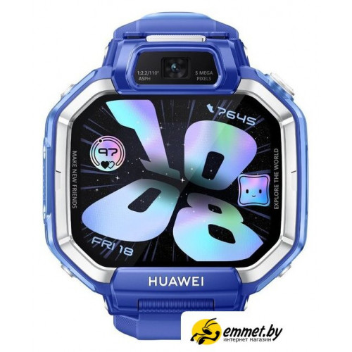 Детские умные часы Huawei Watch Kids X1 (синий, с синим ремешком, международная версия)