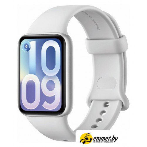 Фитнес-браслет Xiaomi Smart Band 10 Pro M2552B1 (серебристый, со светло-серым силиконовым ремешком, международная версия)