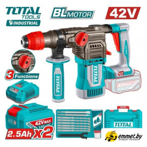 Перфоратор Total TRHLI422882 (с 2-мя АКБ, кейс)