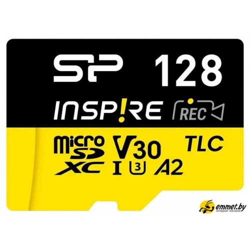Карта памяти Silicon-Power Inspire microSDXC SP128GBSTXLA2V1N 128GB