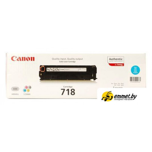 Картридж Canon 718 Cyan (2661B002AA)