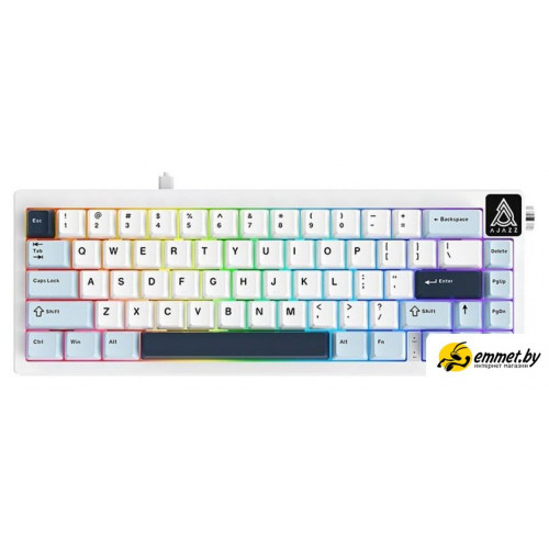 Клавиатура Ajazz AK650 Wired (синий/белый, Ajazz Sea Salt)