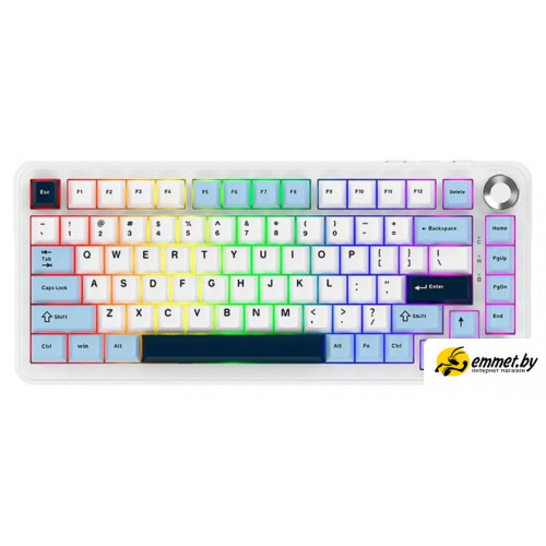 Клавиатура Ajazz AK820 Max Plus (белый/голубой, Ajazz Daydream)