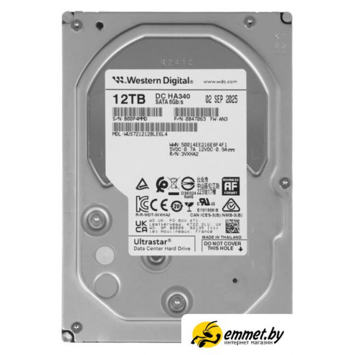 Жесткий диск WD Ultrastar DC HC340 12TB WUS721212BLE6L4