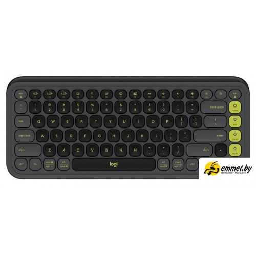 Клавиатура Logitech Pop Icon Keys 920-013087 (графитовый/зеленый, с гравировкой)