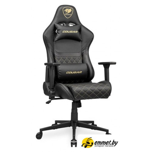 Игровое (геймерское) кресло Cougar Armor One V2 Gold (черный/золотистый)