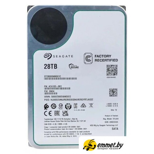 Жесткий диск Seagate Exos 28TB ST28000NM001C
