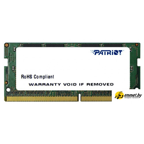Оперативная память Patriot Signature Line 4GB DDR3 SODIMM PC3-12800 [PSD34G160081S]