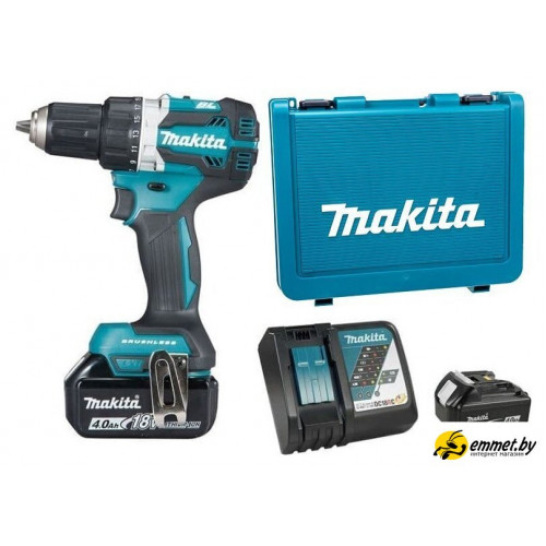 Дрель-шуруповерт Makita DDF484RME (с 2-мя АКБ, кейс)