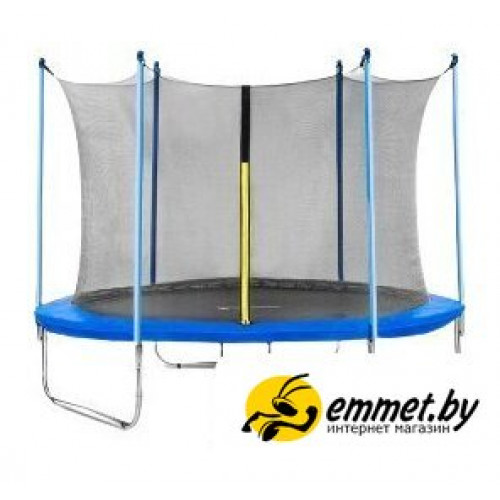 Батут Atlas Sport 312 см - 10ft (с лестницей, внутренняя сетка, синий)