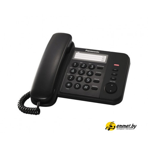 Проводной телефон Panasonic KX-TS2352RUB (черный)