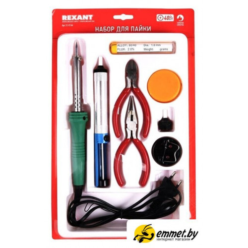 Стержневой паяльник Rexant 12-0166 7 предметов