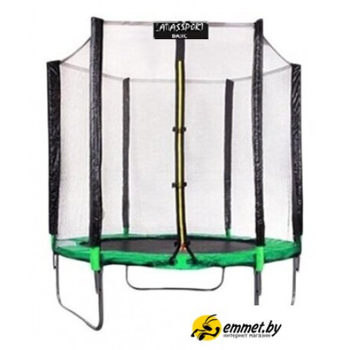 Батут Atlas Sport 183 см - 6ft (внешняя сетка, зеленый)