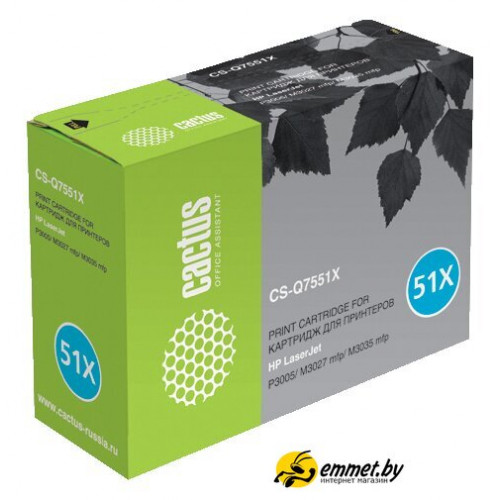 Картридж CACTUS CS-Q7551XS (аналог HP Q7551X)