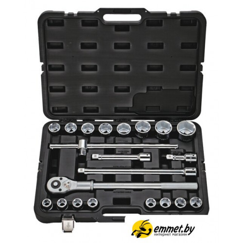 Набор трещотка с головками Berger BG021-34 (21 предмет)