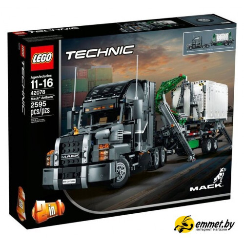 Конструктор LEGO Technic 42078 Грузовик Mack Anthem