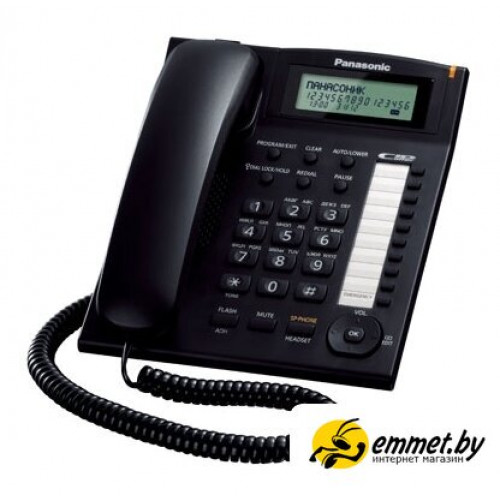 Проводной телефон Panasonic KX-TS2388RUB (черный)