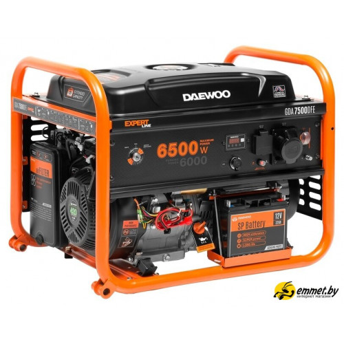 Бензиновый генератор Daewoo Power GDA 7500DFE