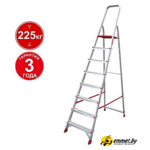 Лестница-стремянка Новая высота NV 311 алюминиевая профессиональная 8 ступеней