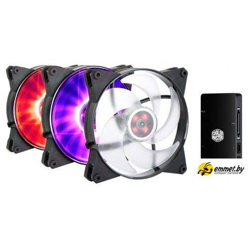Комплект вентиляторов для корпуса Cooler Master MasterFan Pro 140 Air Pressure RGB (с контроллером)