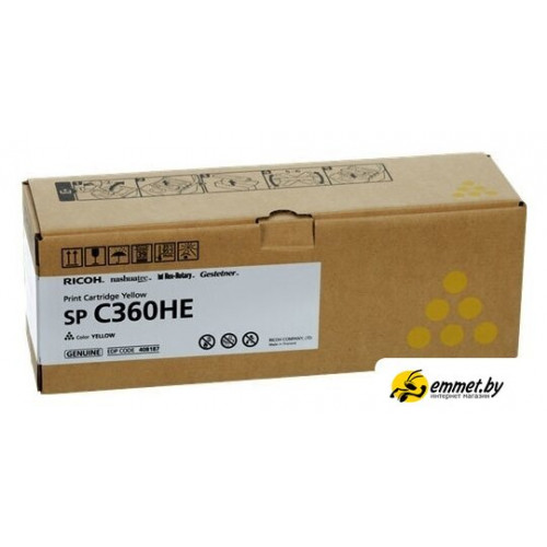 Картридж Ricoh SP C360HE 408187 (желтый)