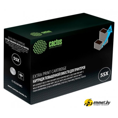 Картридж CACTUS CS-CE255X-MPS (аналог HP CE255X)