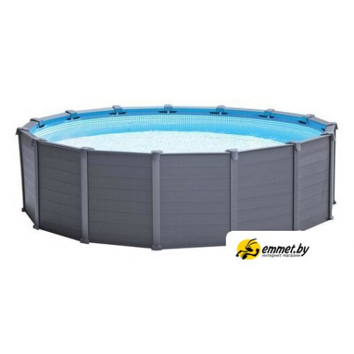 Каркасный бассейн Intex Graphite Gray Panel 26384 (478х124)