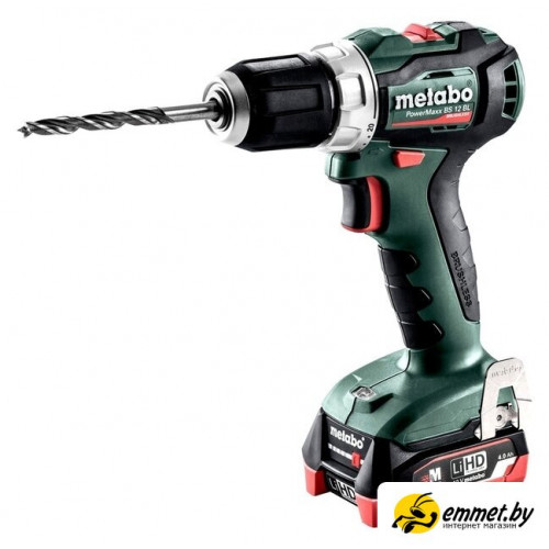 Дрель-шуруповерт Metabo PowerMaxx BS 12 BL 601038800 (с 2-мя АКБ 4 Ah, кейс)