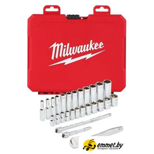Набор трещотка с головками Milwaukee 4932464943 (28 предметов)