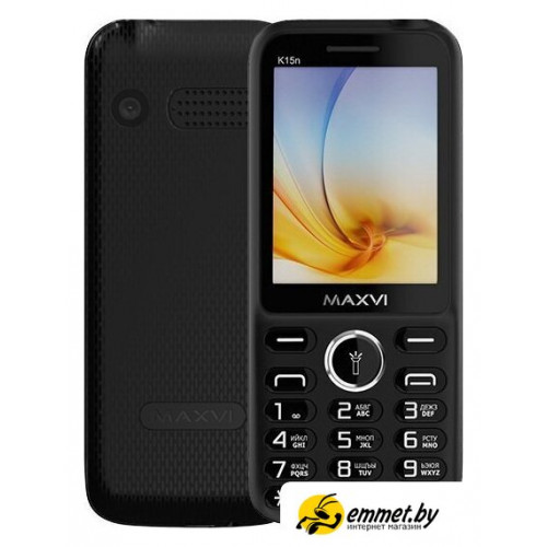 Кнопочный телефон Maxvi K15n (черный)