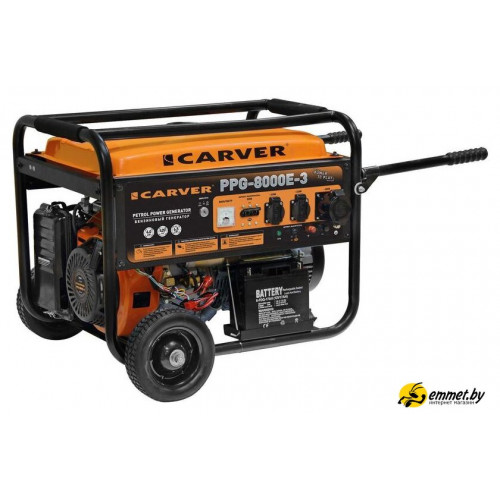 Бензиновый генератор Carver PPG-8000E-3