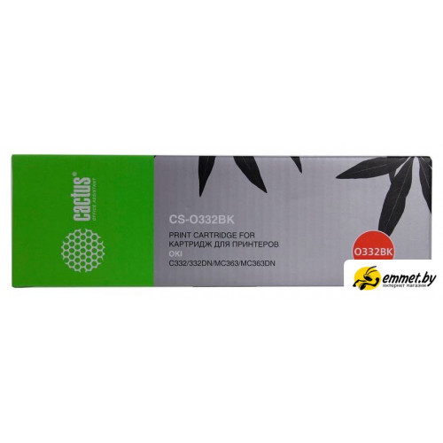 Картридж CACTUS CS-O332BK (аналог OKI 46508736)