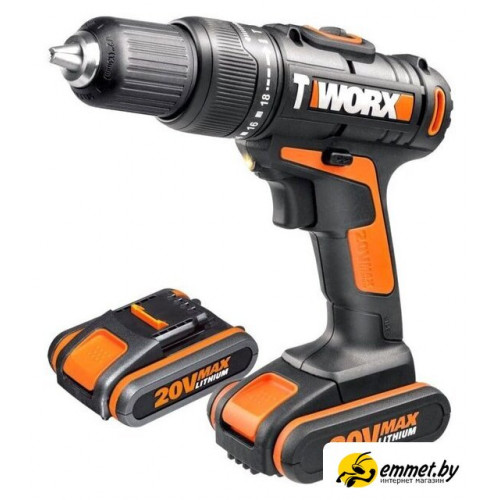 Ударная дрель-шуруповерт Worx WX371.1 (с 2-мя АКБ, кейс)
