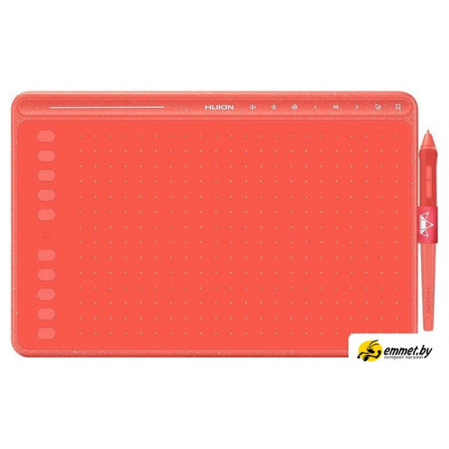 Графический планшет Huion HS611 (коралловый красный)