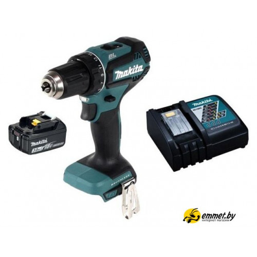 Дрель-шуруповерт Makita DDF485RF (с 1-м АКБ, кейс)